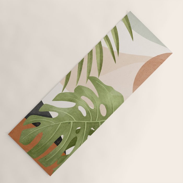 Abstract Art Tropical Leaves 21 Yoga Mat Gallery Image 1