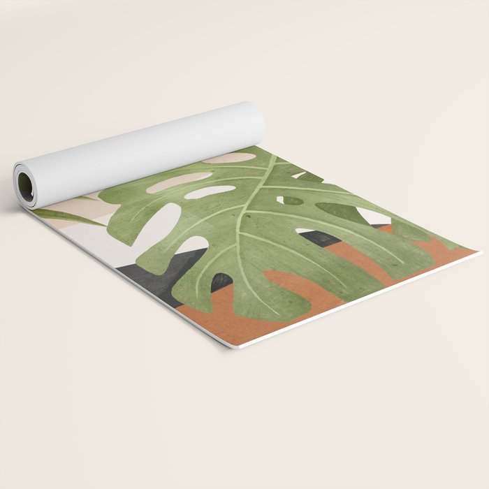 Abstract Art Tropical Leaves 21 Yoga Mat Gallery Image 2