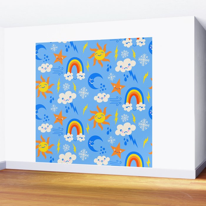 Whimsical Weather Wall Mural Gallery Image 2