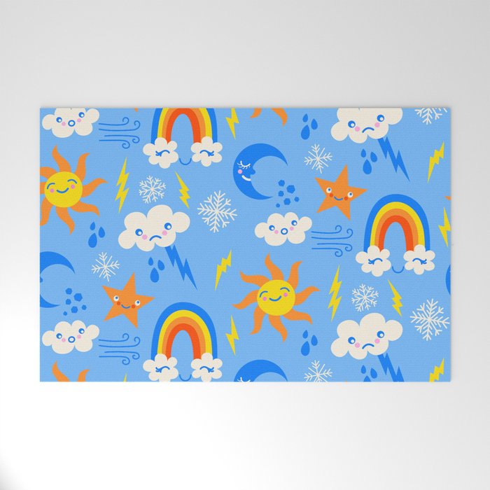 Whimsical Weather Welcome Mat Gallery Image 1