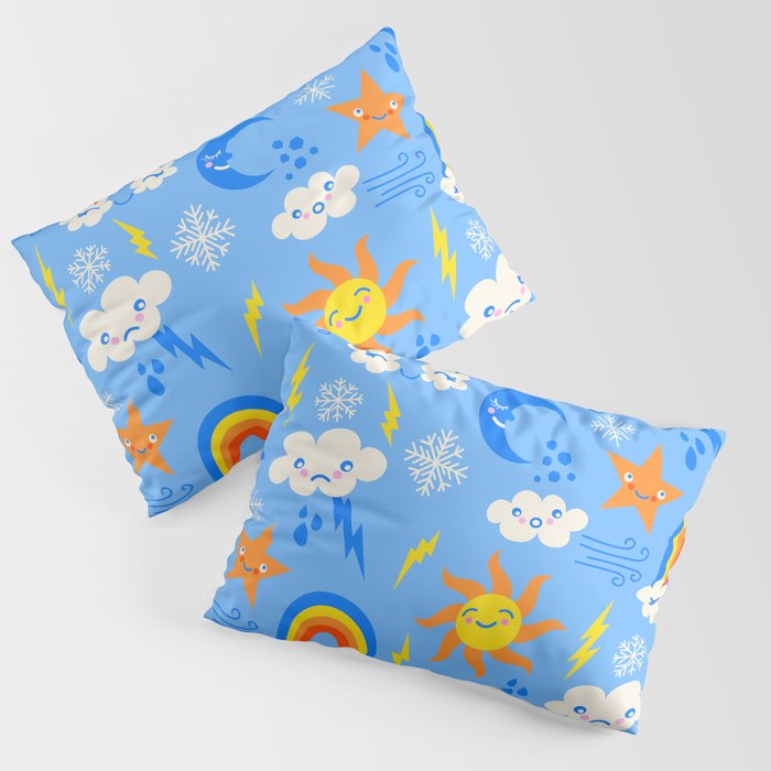 Whimsical Weather Pillow Sham Gallery Image 1