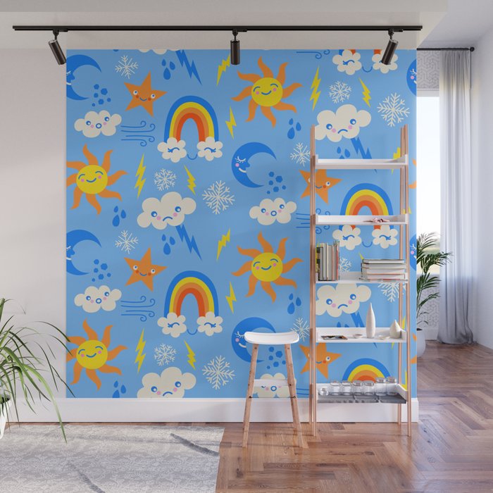 Whimsical Weather Wall Mural Gallery Image 1