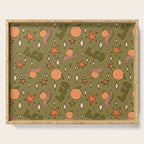 Leo Grapefruit Print Serving Tray Gallery Image 1