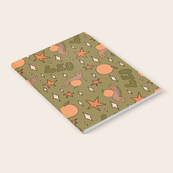 Leo Grapefruit Print Notebook Gallery Image 2