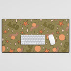 Leo Grapefruit Print Desk Mat Gallery Image 1