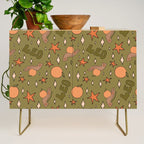 Leo Grapefruit Print Credenza Gallery Image 1