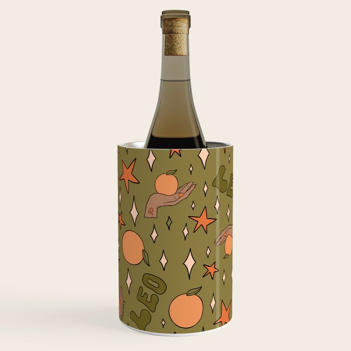 Leo Grapefruit Print Wine Chiller Gallery Image 1