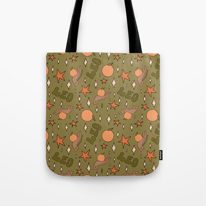 Leo Grapefruit Print Tote Bag Gallery Image 1