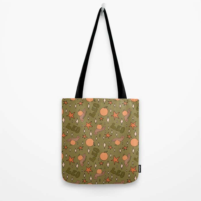 Leo Grapefruit Print Tote Bag Gallery Image 2