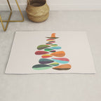 Bird nesting on top of pebbles hill Rug Gallery Image 1