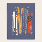 Retro Colorful Skis Notebook Gallery Image 4