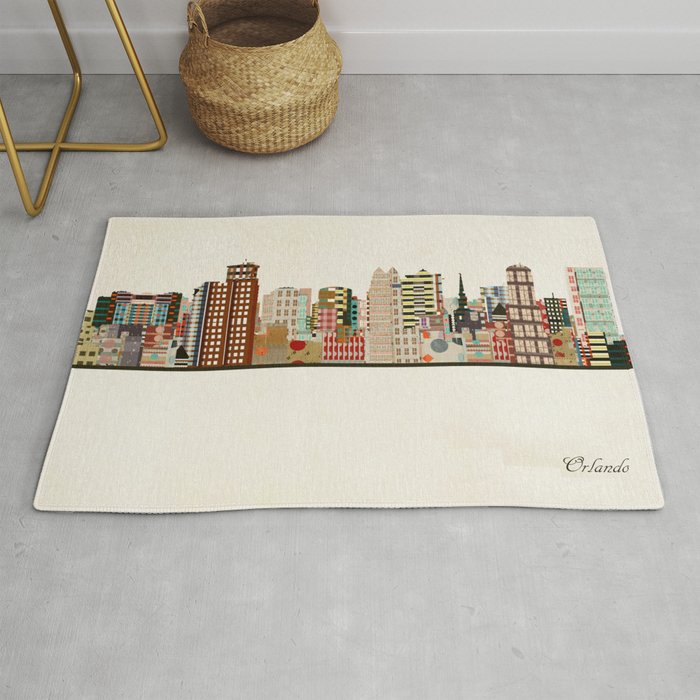 orlando skyline Rug Gallery Image 1