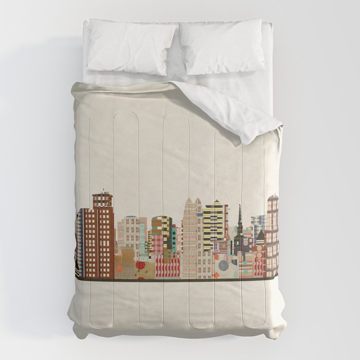 orlando skyline Comforter Gallery Image 1