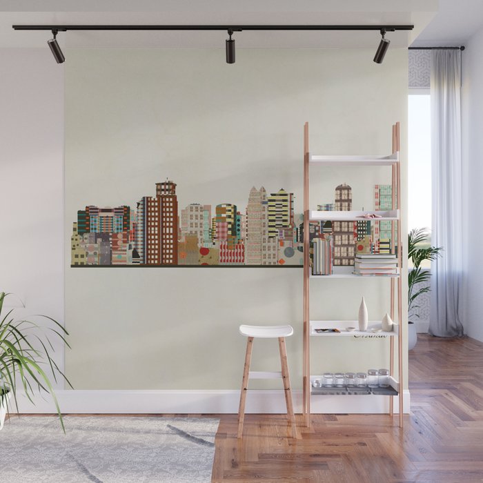 orlando skyline Wall Mural Gallery Image 1