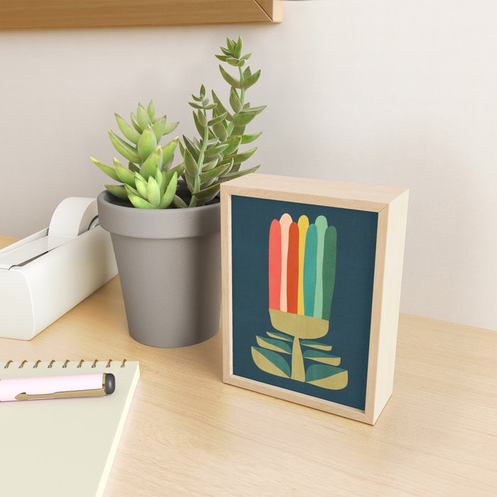 Little rainbow flower Mini Art Print Gallery Image 2