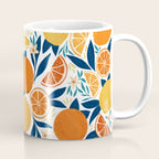 Citrus Fruits - Blue and Orange Coffee Mug Gallery Image 1