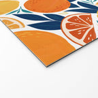 Citrus Fruits - Blue and Orange Welcome Mat Gallery Image 2