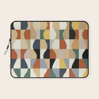 Retro Neutral Wavy Checker Laptop Sleeve Gallery Image 1