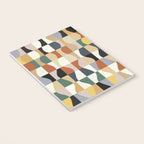 Retro Neutral Wavy Checker Notebook Gallery Image 3