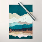 Fall Forest Night Wrapping Paper Gallery Image 1