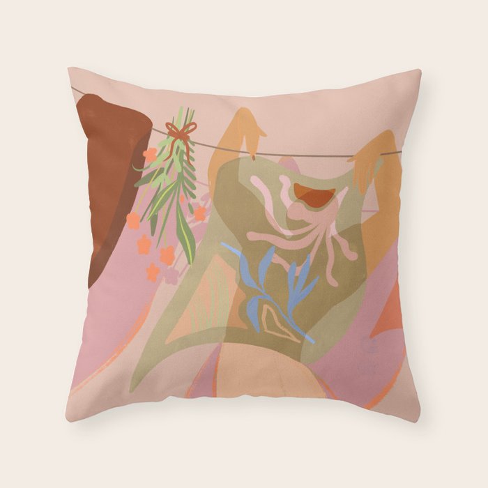 Laundry Day  Throw Pillow Gallery Image 6