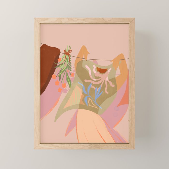 Laundry Day  Mini Art Print Gallery Image 1
