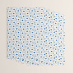 Flower field - charming blue Wrapping Paper Gallery Image 3