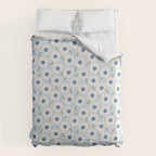 Flower field - charming blue Comforter Gallery Image 6