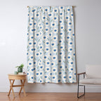 Flower field - charming blue Window Curtain Gallery Image 5