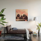 Rose Desert Wood Wall Art Gallery Image 2
