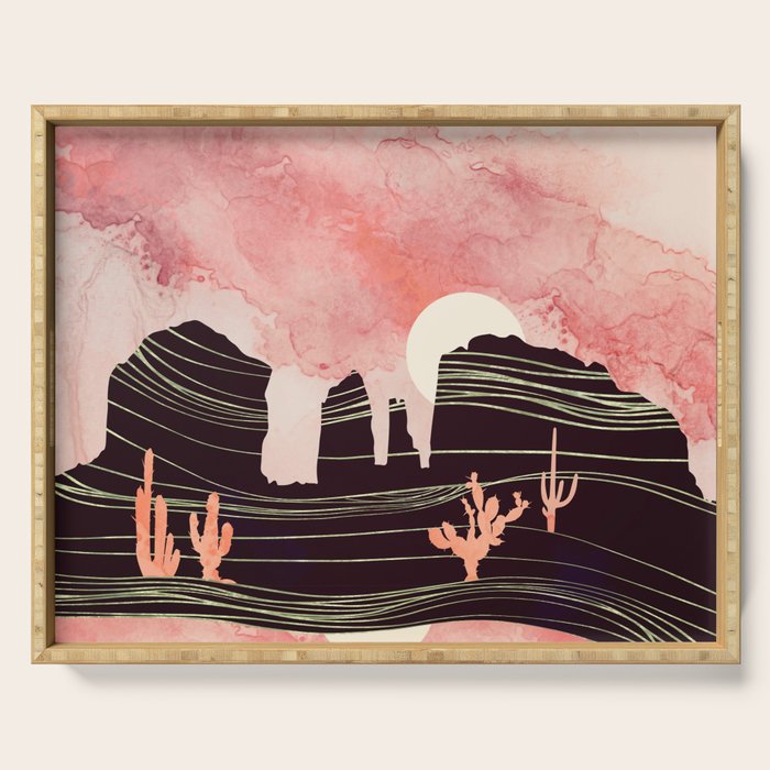 Rose Desert Serving Tray Gallery Image 1