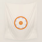 Have a Happy Life Lilac and Orange Wall Tapestry Gallery Image 4