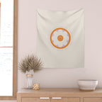 Have a Happy Life Lilac and Orange Wall Tapestry Gallery Image 2