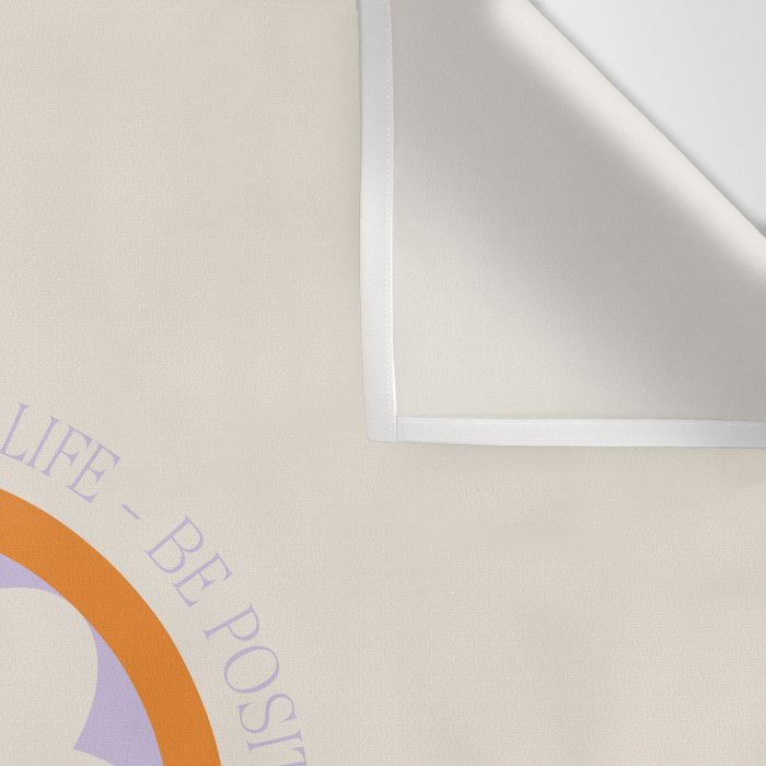 Have a Happy Life Lilac and Orange Wall Tapestry Gallery Image 3