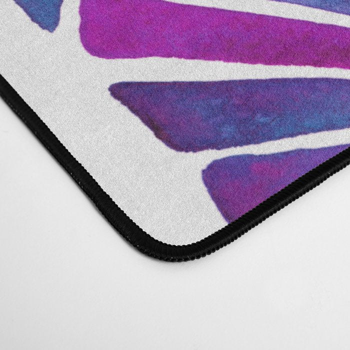 Water Lilies - Indigo & Red Palette Desk Mat Gallery Image 4