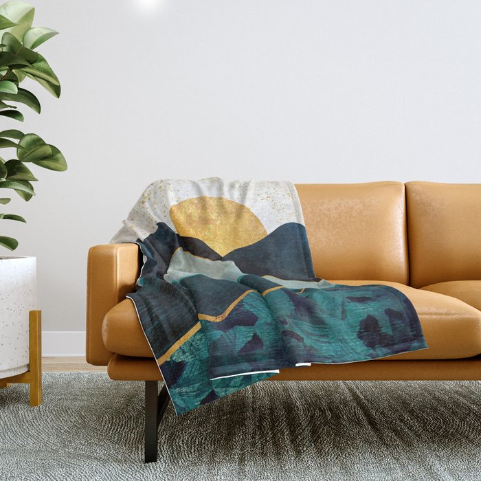 Glacial Hills Throw Blanket Gallery Image 1
