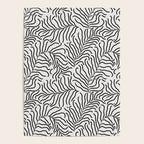 seamless pattern with graphic black leaves Poster Gallery Image 4