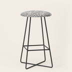 seamless pattern with graphic black leaves Stool Gallery Image 1