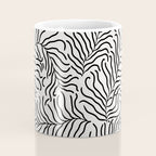 seamless pattern with graphic black leaves Coffee Mug Gallery Image 4