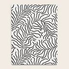 seamless pattern with graphic black leaves Notebook Gallery Image 4