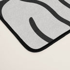seamless pattern with graphic black leaves Desk Mat Gallery Image 4