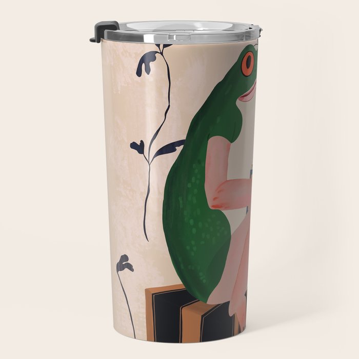 The Bookish Frog Travel Mug Gallery Image 3