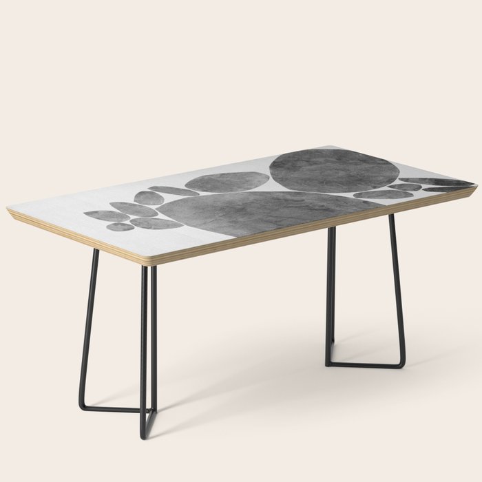 Balancing / Gray on White Coffee Table Gallery Image 1