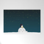 Star gazing - Penguin's dream of flying Welcome Mat Gallery Image 1