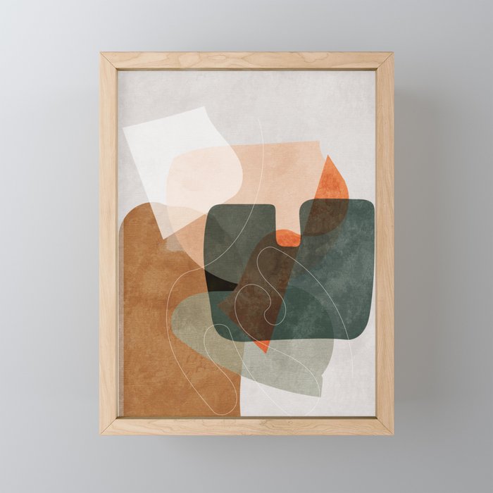 minimal shapes III Mini Art Print Gallery Image 1
