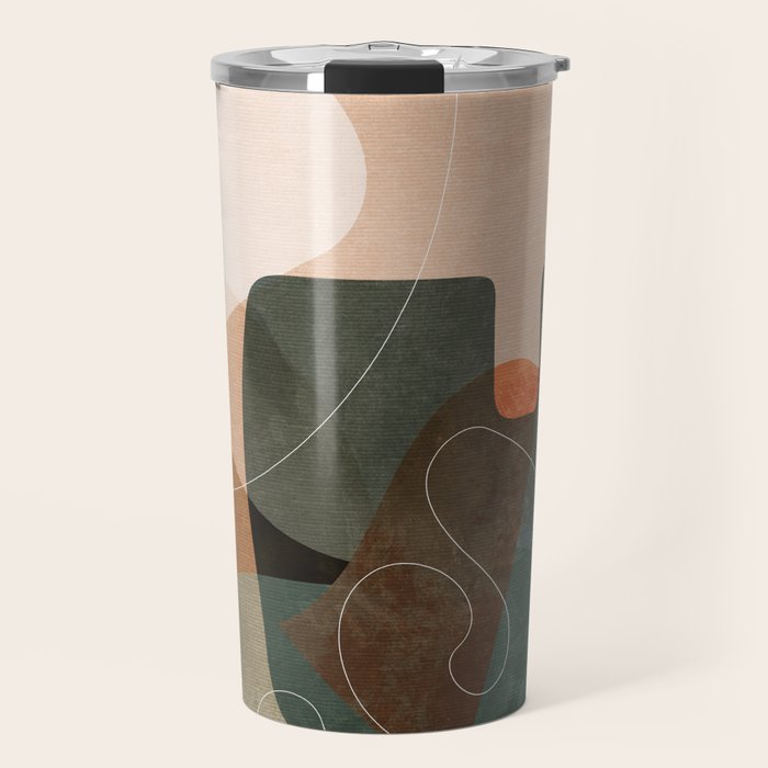 minimal shapes III Travel Mug Gallery Image 1