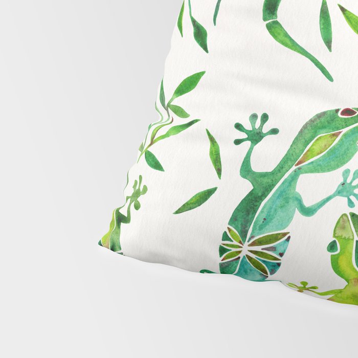 Geckos - Green Palette Pillow Sham Gallery Image 4