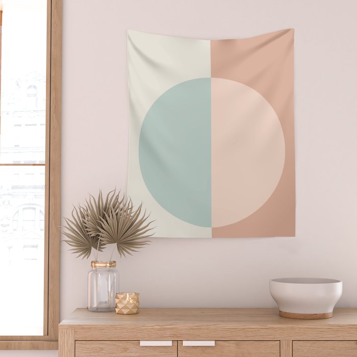 Color Block Abstract VI Wall Tapestry Gallery Image 2