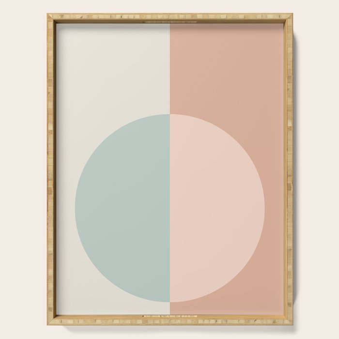 Color Block Abstract VI Serving Tray Gallery Image 1