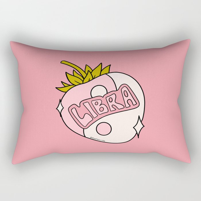 Libra Strawberry Rectangular Pillow Gallery Image 2